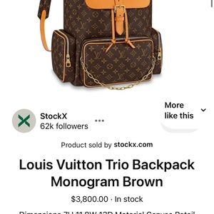 Louis Vuitton backpack need the cash